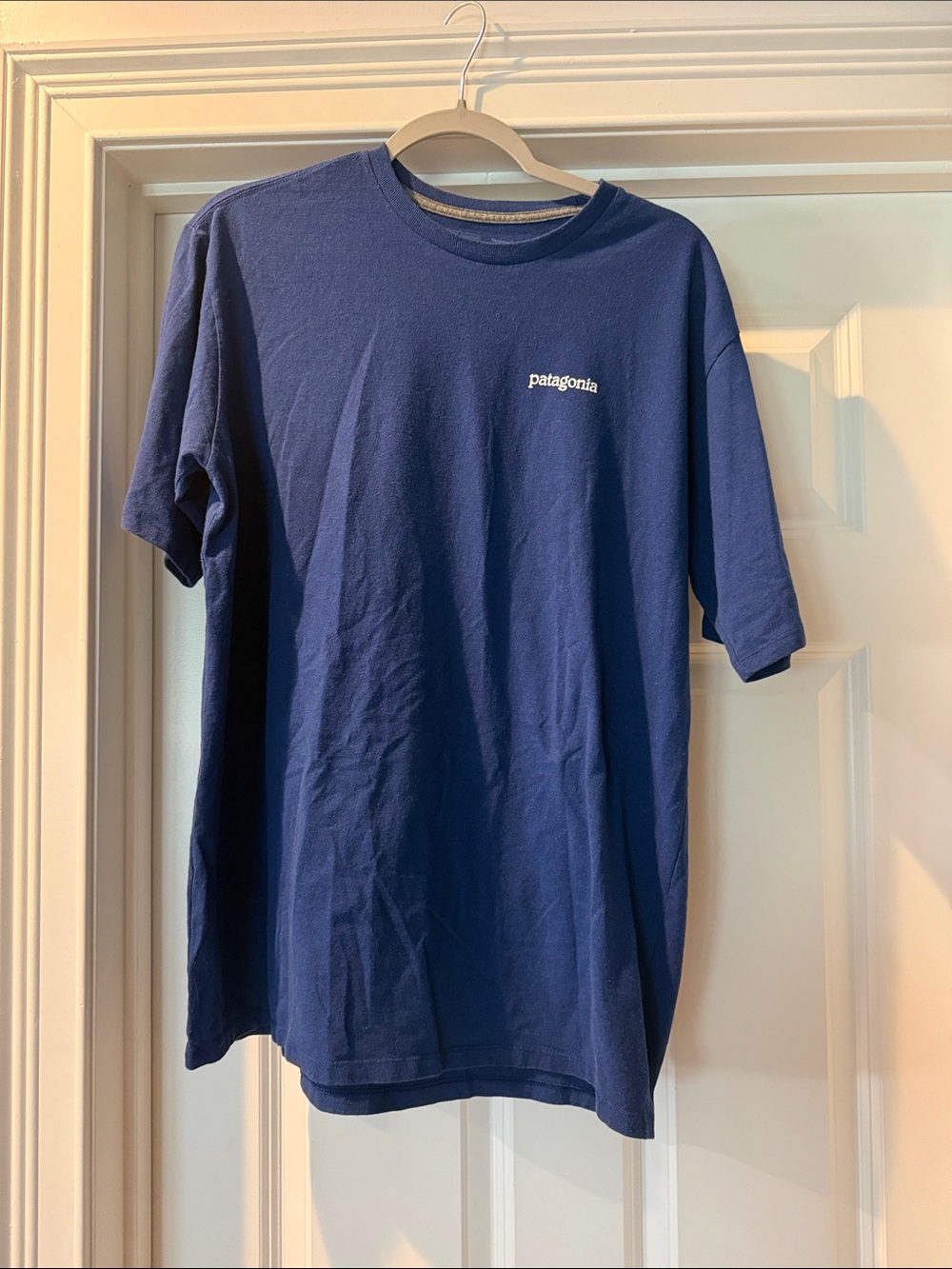 Patagonia Men’s Short-Sleeve Crew Tee in Navy Blue